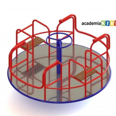 CARROSSEL INCLUSIVO PARA CADEIRANTE DUPLO SUPREME